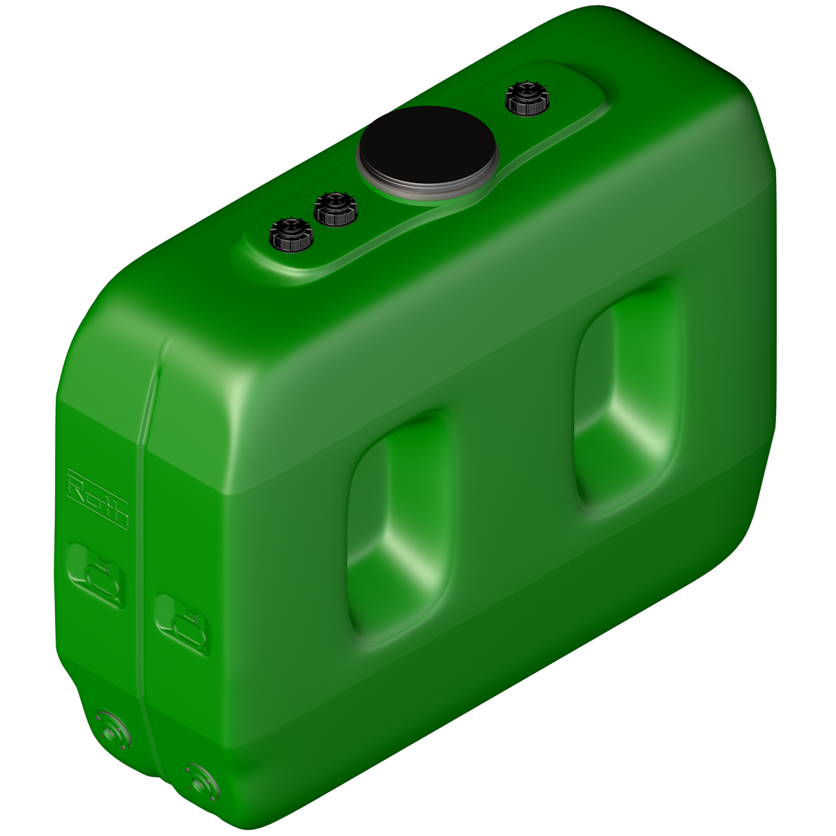 Réservoir D'eau Avec Robinet - Conteneur Eau Potable 29,5x21,3x25cm - Vert